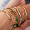 Maximalist Dipped With Cubic Zirconia Gemstones Stainless Steel Bracelet for Women Jewelry Gift bracelet Jewel - Image 1