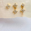 3/1 Pc Cute Flower Stud Stackable Earrings for Women, Unique Zircon Water Drop Charm Dangle Helix Cartilage Piercing Earring - Image 5