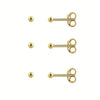 3/6 Pairs Stainless Steel Round Clear Zirconia Stud Earrings for Women, Girls Tiny Ball Cartilage Tragus Daith Piercing - Image 8