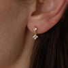 3/1 Pc Cute Flower Stud Stackable Earrings for Women, Unique Zircon Water Drop Charm Dangle Helix Cartilage Piercing Earring - Image 6