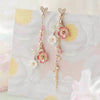 Korean Flower Asymmetrical Dangle Earrings for Women Long Tassel Butterfly Imitation Pearl Cat Drop Earring Party Jewelry - Image 20