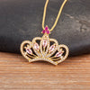 Light Crown Shape Shiny Zircon Charm Pendant Necklace 6 Styles For Women Girl Lucky Jewelry Delicate Gifts - Image 12