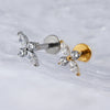 Titanium CZ Four-Point Star Flat Back Stud Earring Helix Cartilage Monroe Medusa Tragus Piercing - Image 4