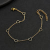 Women's Hollow Heart Star Moon Anklet Adjustable Shiny Beach Ankle Bracelet, Summer Jewelry Sparkly Gift for Her - Image 4