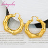 Dubai Gold Plated Jewelry Earrings Set Banquet Drop Women Lady Big Earrings for Girls Golden Hoop Earrings - Image 4
