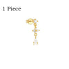 3/1 Pc Cute Flower Stud Stackable Earrings for Women, Unique Zircon Water Drop Charm Dangle Helix Cartilage Piercing Earring - Image 13