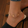 Women's Hollow Heart Star Moon Anklet Adjustable Shiny Beach Ankle Bracelet, Summer Jewelry Sparkly Gift for Her - Image 1