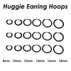 20-Piece Stainless Steel Hoop Earring Set in Gold-Tone Silver-Tone or Black - Image 7