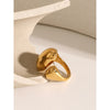 316L Stainless Steel Ring with Gold-Tone and Silver-Tone Designs - Image 27