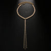 Stonefans Luxury Shiny Tassel Choker Necklaces for Women Exquisite Crystal Short Y Sexy New Necklace Wedding Bride Jewelry Gift