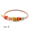 Hand-knitted Multicolor Bracelets Cotton Thread Simple Romantic Dragon-Tie Bracelet Rope Accessories Gift - Image 4