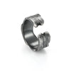 Vintage Silver Plated Irregular Rings for Men Domineering Cracked Hammered Opening Ring Adjustable Jewelry Male Gift - Image 6
