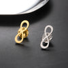Infinite Symbol Brooch For Women Men Stainless Steel Geometry Pin Brooch Jewelry Birthday Gifts - Image 1
