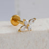Titanium CZ Four-Point Star Flat Back Stud Earring Helix Cartilage Monroe Medusa Tragus Piercing - Image 17