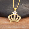 Light Crown Shape Shiny Zircon Charm Pendant Necklace 6 Styles For Women Girl Lucky Jewelry Delicate Gifts - Image 9