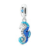 Silver Blue Charms Whale Shark Sea Turtle Dolphin Seahorse Pendant Bead Fit Bangle Bracelet Charms Jewelry - Image 9