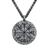 Vintage Men Viking Vegvisir Compass Pendant Necklace Nordic Odin Rune Stainless Steel Necklace For Men Retro Amulet Jewelry - Image 5