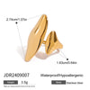 316L Stainless Steel Ring with Gold-Tone and Silver-Tone Designs - Image 24