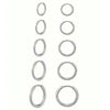 1/5 Pairs of Huggie Hoop Earrings for Women, Gold Plated Stainless Steel Lightweight Hinged Small Thin HoopS - Image 3