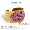 Statement Stainless Steel Delicate Shiny Cubic Zirconia Ring For Women Gold Pvd Plated Finger Jewelry Gift - Image 25