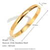 Multi-size Glossy Bulge Oval Shape Bangles Gold Plated Stainless Steel Women Jewelry - Image 9