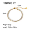 Maximalist Dipped With Cubic Zirconia Gemstones Stainless Steel Bracelet for Women Jewelry Gift bracelet Jewel - Image 12