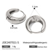 Simple Classic Gold Color Plated Stainless Steel Chubby Earrings 12mm 14mm 18mm Women's Jewelry - Image 11