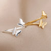 Butterfly Opening Rings For Women Stainless Steel Insect Butterfly Adjustable Finger Ring Engagement Wedding Jewelry Gift - Image 6