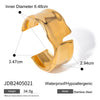 Unique Stainless Steel Metal Wide Cuff Open Bracelet Bangle Gold Pvd Plated Essential - Image 14