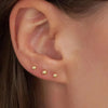 3/6 Pairs Stainless Steel Round Clear Zirconia Stud Earrings for Women, Girls Tiny Ball Cartilage Tragus Daith Piercing - Image 5