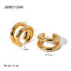 Minimalist Stainless Steel Ear Cuff Metal Jewelry Non Pierced Earrings for Women de acero inoxida - Image 9