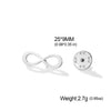 Infinite Symbol Brooch For Women Men Stainless Steel Geometry Pin Brooch Jewelry Birthday Gifts - Image 6