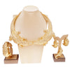 Jewelry Sets For Women Italian Gold Plated Crocodile Necklace Earrings Ring Animal Design Rings Party Essentials - Image 3