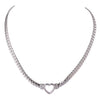 Casual Style Gold Color Layered Stainless Steel Cuban Link Heart Chain For Women Necklace Girlfriend - Image 7
