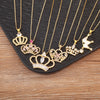 Light Crown Shape Shiny Zircon Charm Pendant Necklace 6 Styles For Women Girl Lucky Jewelry Delicate Gifts - Image 1