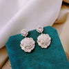 Elegant Pearl White Black Camellia Earrings Ladies Temperament Retro Earrings Birthday Gifts - Image 10