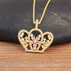 Light Crown Shape Shiny Zircon Charm Pendant Necklace 6 Styles For Women Girl Lucky Jewelry Delicate Gifts - Image 11