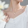 Korean Moon Pearl Zircon Stud Earrings For Women Elegant Crystal Flower Cherry Blossoms Earring Anniversary Wedding Jewelry - Image 4