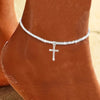Shimmering Anklet Sparkly CZ Starry Foot Chain/Necklace/Bracelet Set for Women Minimalist Summer Beach Gift - Image 8