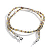 AENSOA   Punk Multilayer Metal Alloy Gold Black Color Cool Bendy Snake Necklace Bracelet for Women Men Chunky Jewelry