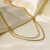Stainless Steel Flat Snake-Chain Necklace in Multiple Styles - Image 3