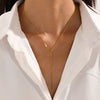 Long Layered Pendant Necklace Stainless Steel Necklace Chocker Necklaces for Women Jewelry - Image 4