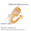 Statement Stainless Steel Delicate Shiny Cubic Zirconia Ring For Women Gold Pvd Plated Finger Jewelry Gift - Image 28