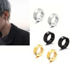 4Pairs Stainless Steel Men's Ear Clips Punk Style Gold Plated Non-Pierced Fake Piercing Earrings for Women Men - Image 5