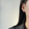 Open Heart Hoop Earrings in Gold Tone or Silver Tone - Image 41