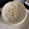 Pearl Fringe Y-shaped Chain Necklace Stainless Steel Gold Color-plated Women's Necklace - Image 4