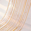 Stainless Steel Chain Necklace in Paperclip Box or Twisted Link Styles - Image 1