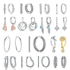 Heart and Hoop Earrings with Cubic Zirconia in Many Styles - Image 1