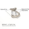 Statement Stainless Steel Delicate Shiny Cubic Zirconia Ring For Women Gold Pvd Plated Finger Jewelry Gift - Image 30