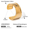 Unique Stainless Steel Metal Wide Cuff Open Bracelet Bangle Gold Pvd Plated Essential - Image 6